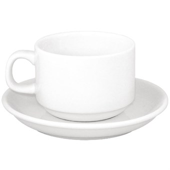 OFFRE SPÉCIALE Ensemble de tasses à thé et de soucoupes empilables Olympia Athena (lot de 24)