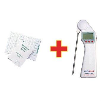 OFFRE SPÉCIALE Thermomètre Hygiplas Easytemp avec journal des températures