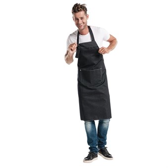 Tablier bavette Chaud Devant Black Denim noir