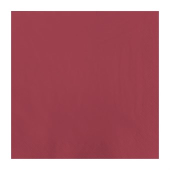 Serviettes de table en papier bordeaux Fasana 330mm (Lot de 1500)