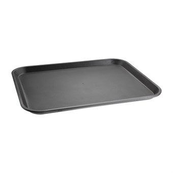 Plateau rectangulaire antidérapant en polypropylène noir Kristallon Olympia