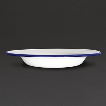 Assiette creuse en acier émaillé Olympia 245mm lot de 6