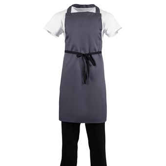Tablier bavette Whites polyester-coton anthracite