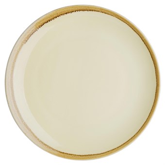 Assiette plate ronde couleur sable Olympia Kiln 280mm (Lot de 4)