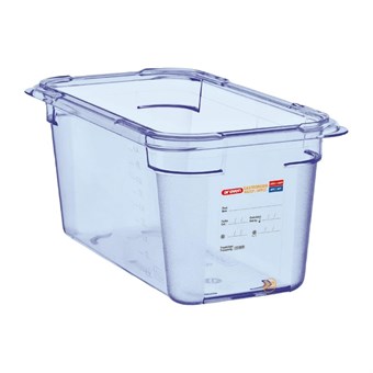 Boîte hermétique bleue en ABS sans BPA Araven GN1/4 150mm