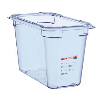 Boîte hermétique bleue en ABS sans BPA Araven GN1/3 200mm