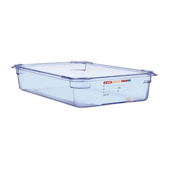 Boîte hermétique bleue en ABS sans BPA Araven GN1/1 100mm