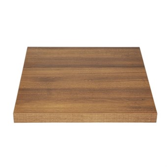 Plateau de table carré Bolero effet chêne rustique