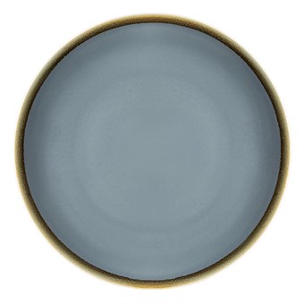 Assiette plate ronde couleur océan Kiln Olympia 230mm lot de 6