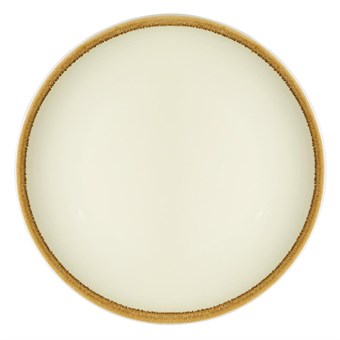 Assiette plate ronde couleur sable Kiln Olympia 230mm lot de 6