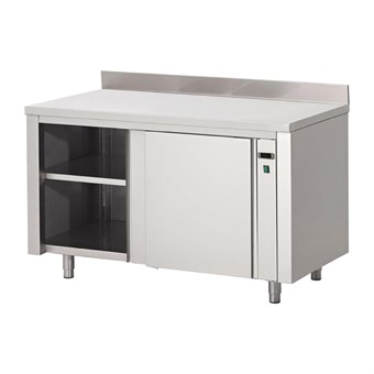 Armoire chauffante inox avec dosseret Gastro M 850x2000x700mm