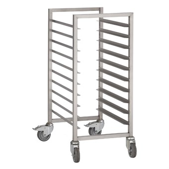Chariot à glissières inox Gastro M 600x400mm 10 niveaux