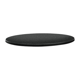 Plateau de table rond Topalit Classic Line anthracite