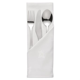 Serviettes blanches en coton motif feuille de lierre Mitre Luxury Luxor 