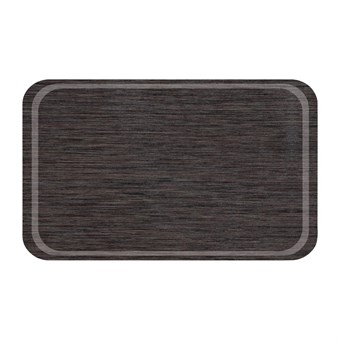 Plateau Euronorme en mélamine Roltex antidérapant 530x370mm wengé