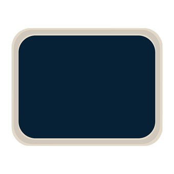 Plateau de service en polyester Roltex standard 455x355mm bleu