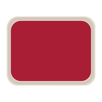 Plateau de service en polyester Roltex America 460 x 360mm rouge