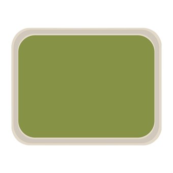 Plateau de service en polyester Roltex America 460 x 360mm vert