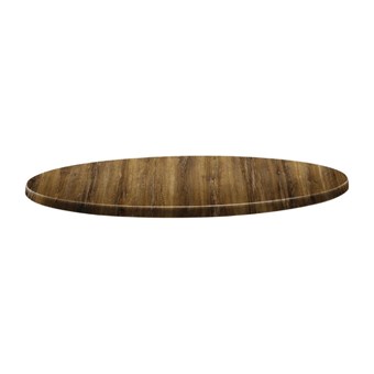 Plateau de table rond Topalit Classic Line atacama cherry