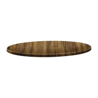 Plateau de table rond Topalit Classic Line atacama cherry
