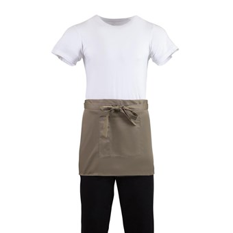 Tablier serveur court Whites marron clair