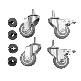 Roulettes pour tables inox Vogue (lot de 4)