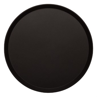 Plateaux ronds fibre de verre antidérapant Treadlite Cambro noir