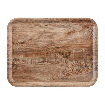 Plateau stratifié surface grainée Madeira Cambro olivier clair
