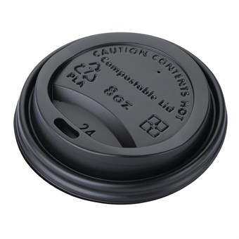 Couvercles gobelets boissons chaudes CPLA compostables Fiesta Compostable 225 ml (lot de 50)