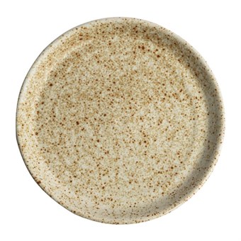 Assiettes plates beige moucheté Olympia Canvas 18 cm  (Lot de 6)