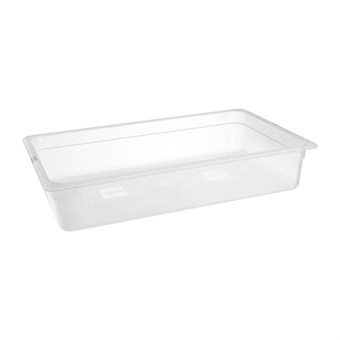 Bac en polypropylène GN 1/1 sans couvercle Nisbets Essentials 100mm