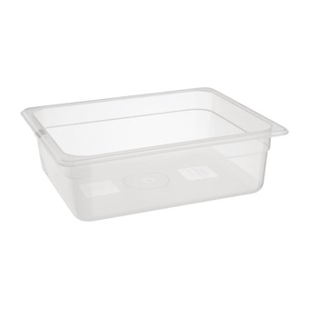 Bac en polypropylène GN 1/2 sans couvercle Nisbets Essentials 100mm