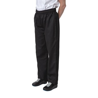 Pantalon de cuisine noir Nisbets Essentials