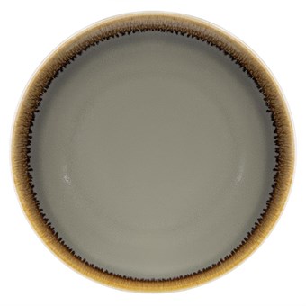Assiettes plates rondes grises Kiln Olympia 178mm lot de 6 