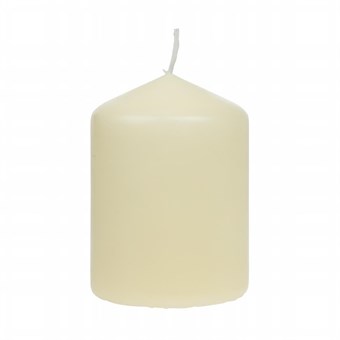 Bougies cylindriques ivoire Bolsius 80mm (lot de 12)