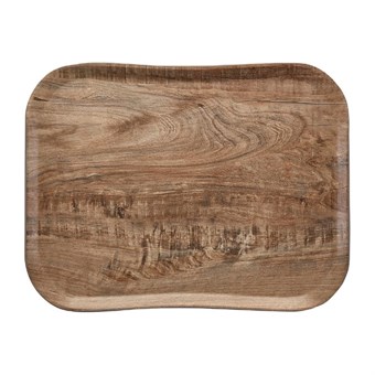 Plateau polyester Century aspect naturel bois Cambro olivier clair 360 x 460mm