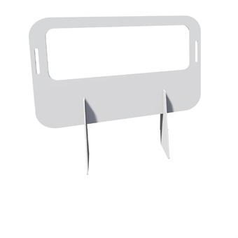 Panneau écran autoportant blanc Bolero 1600 x 1800mm