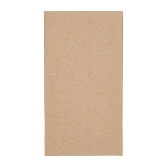 Serviettes snacking recyclées 2 plis pliage 1/8 Fiesta Recyclable 330mm kraft (lot de 2000)