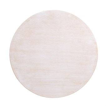 Plateau de table rond pré-percé blanc vintage Bolero 600mm