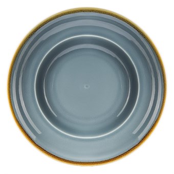 Assiettes à pâtes Olympia Kiln couleur océan 250mm (lot de 4)