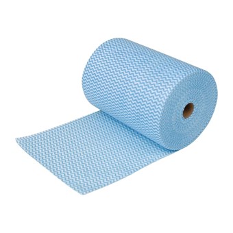 Chiffons non tissés bleus Nisbets Essentials (rouleau de 300)