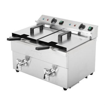 Friteuse induction double Buffalo 2 x 3 kW
