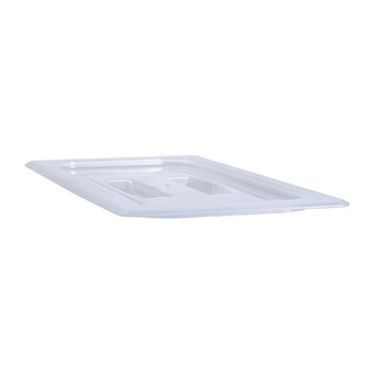 Couvercle translucide en polypropylène avec poignée pour bac GN 1/2  Cambro 