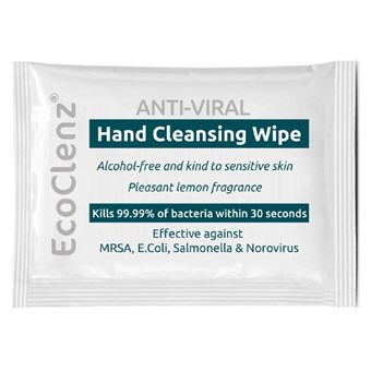 Sachets de lingettes nettoyantes anti-virales pour les mains (Boîte 1000)