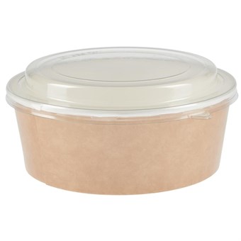 Pots alimentaires kraft recyclables avec couvercles Colpac (lot de 150)