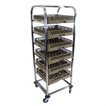 Chariot inox pour casier de lavage Craven