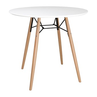 Table ronde blanche Bolero Arlo 798mm