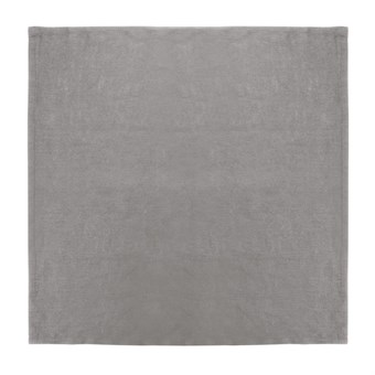 Serviettes de table en lin Olympia grises 400x400mm (lot de 12)