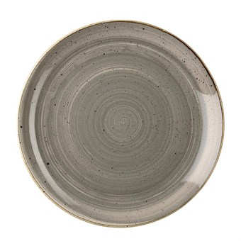 Assiettes rondes Churchill Stonecast Peppercorn Grey 260mm (Lot de 12)