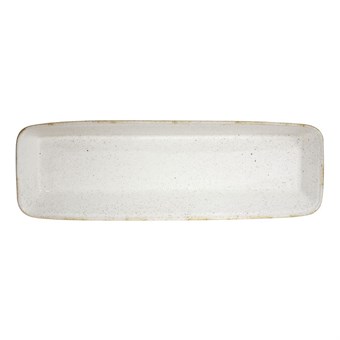 Plats à four rectangulaires Churchill Stonecast Hints blanc orge 160 x 530 mm (lot de 2)